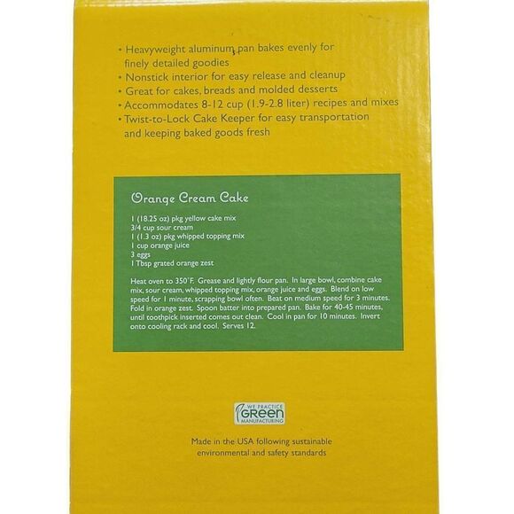 NORDICWARE Bundt Baking Set - Bundt Pan/Cake Keeper NEW - Picture 7 of 7